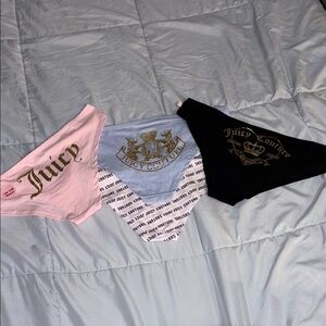 (New) Juicy Couture women Panties- Pink, Blue, Black